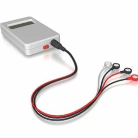 Hospital Equipment Holter Monitor 3d model