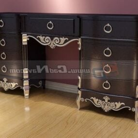 Home Bar Furniture Antique Cabinet 3d model