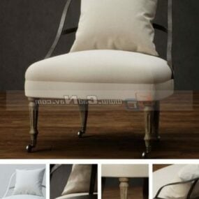 Cushioned Leisure Chair Furniture 3d μοντέλο