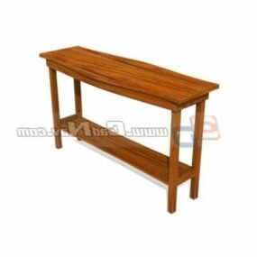 Home Wooden Side Table Design 3d model
