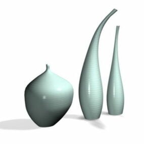 Vaso in ceramica per decorazione domestica modello 3d