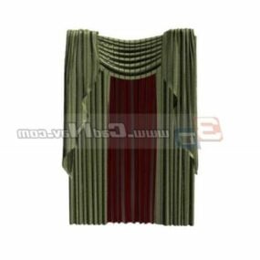 Home Embroidery Window Curtain 3d model