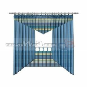Home Decoration Fabric Window Curtain 3d model