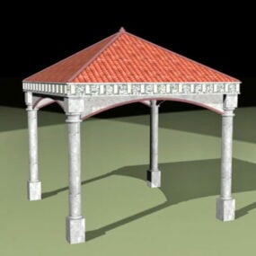 Ev Yapısı Gazebo 3d modeli