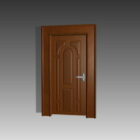 Puerta de seguridad para el hogar de madera