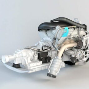 نموذج أجزاء محرك هوندا ثلاثي الأبعاد