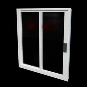 Modelo 3d de janela deslizante horizontalmente para casa