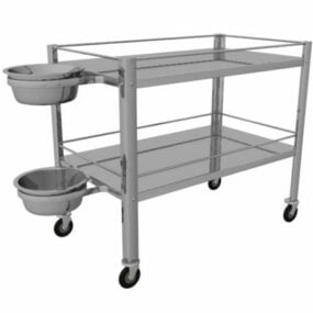 Hospital Equipment Housekeeping Cart 3d model