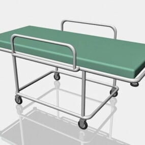 Hospital Equipment Stretcher 3d model