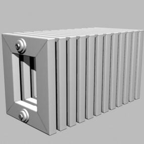 Radiador de calor doméstico de agua caliente modelo 3d