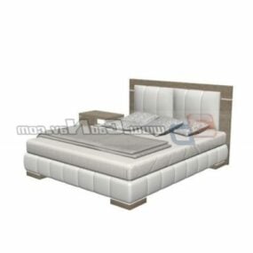 Hotel Double Bed Furniture Set 3d model