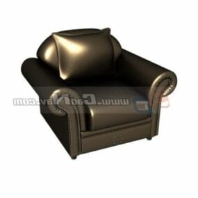 Hotel Leather Sofa Furniture 3d model