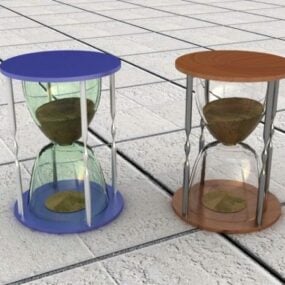 ديكورات ساعة زجاجية للمنزل نموذج 3D