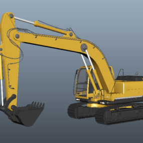 Industrial Hydraulic Excavator 3d model