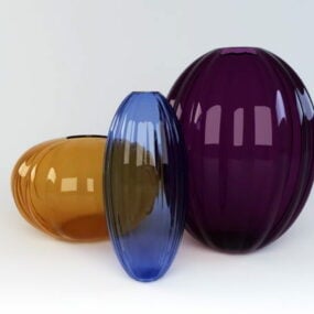 Glassware Vases Kitchen Tableware 3d model