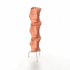 3д модель торшера Ikea Paper Stand