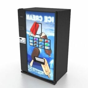 Model 3d Mesin Vending Es Krim Toko