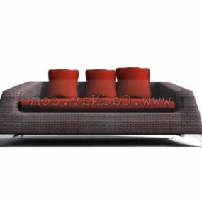 Home Furniture Combination Three Sofas 3d model