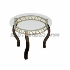 Home Furniture Round Dining Table 3d model