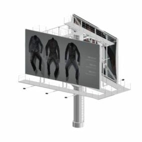 Sokak Görüntüsü Billboard Reklamcılığı 3D modeli