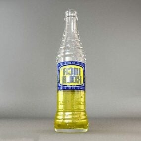 Botella de vidrio Inca Kola modelo 3d