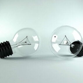 3д модель набора ламп накаливания