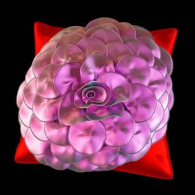 Indian Style Throw Pillow 3d model