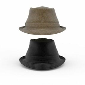 时尚印第安纳琼斯帽子3d模型