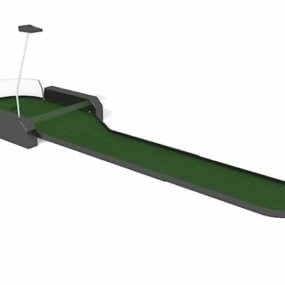 Golf sportif en salle Putting Green modèle 3D