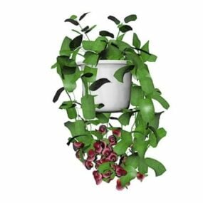 Model 3D rośliny doniczkowej doniczkowej