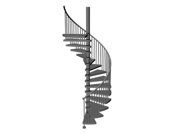 Indoor House Spiral Staircase Free 3d Model Max Vray