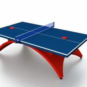Mesa de ping pong deportiva interior modelo 3d
