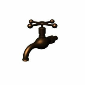 Industrial Metal Sink Faucet 3d model