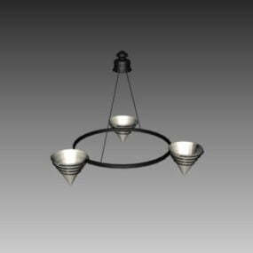 Industrial Style Home Hanging Lamp 3d model