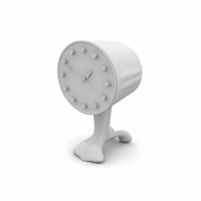 Industrial Tableware Clock 3d model