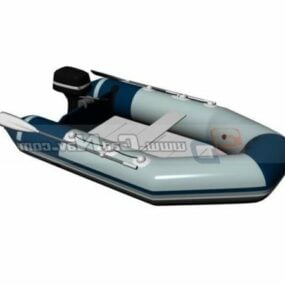 Bote de borracha para barco inflável para embarcações modelo 3d
