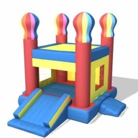 놀이터 풍선 바운스 하우스 3d 모델