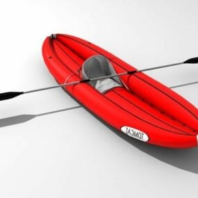 Vannscooter oppblåsbar fiskebåt 3d-modell