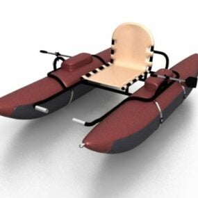 نموذج قارب كاياك قابل للنفخ ثلاثي الأبعاد