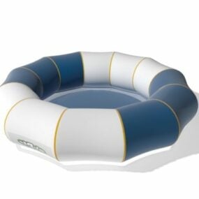 Equipo de flotador de piscina inflable modelo 3d