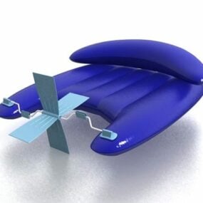 Radeau gonflable pour motomarine modèle 3D