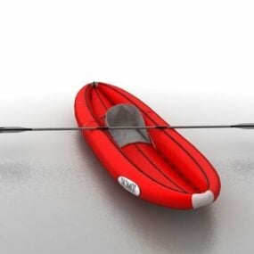 Bateau de rafting gonflable pour motomarine modèle 3D
