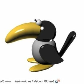 インフレータブル漫画の鳥のおもちゃ 3D モデル
