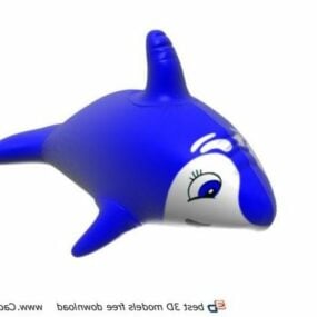 Inflatable Whale Toy 3d model