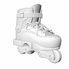 インラインスケート3Dモデル