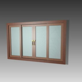 Screen Partition With Classic Vase Decoration 3d model