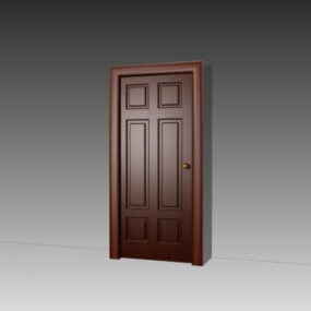 درب داخلی اداری چوبی مدل سه بعدی