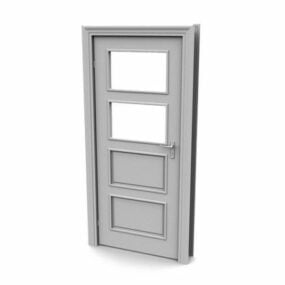Interior Office Door Furniture With Windows 3d model