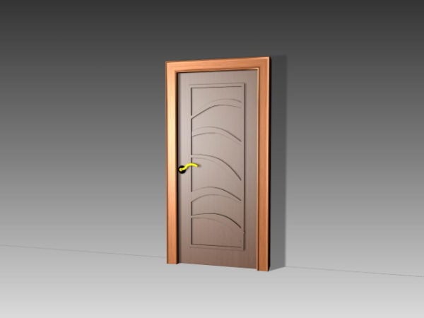 Home Interior Wood Plain Door