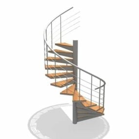 Interior Spiral Stair Design 3d model
